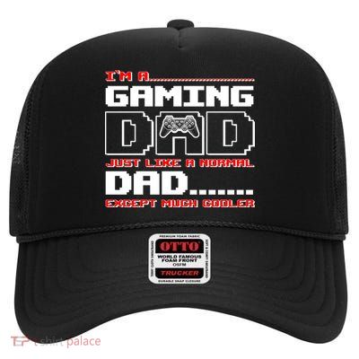 Cooler Gaming Dad High Crown Mesh Back Trucker Hat