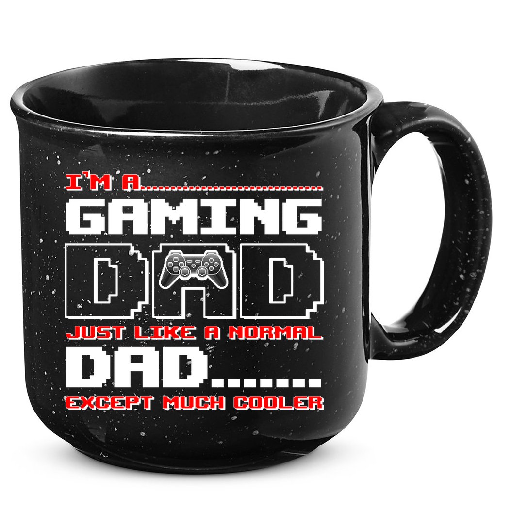 Cooler Gaming Dad 15oz Campfire Ceramic Mug