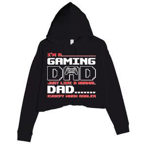 Cooler Gaming Dad Crop Fleece Hoodie