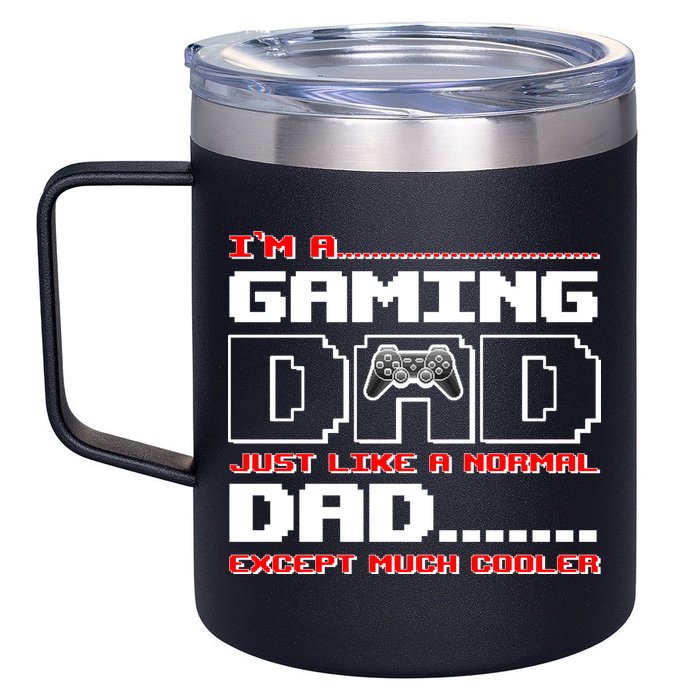 Cooler Gaming Dad 12oz Stainless Steel Coffee Mug