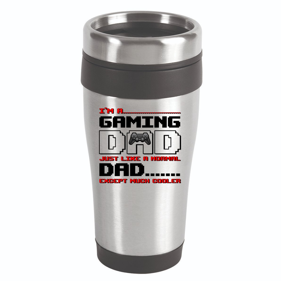 Cooler Gaming Dad 16oz Travel Tumbler
