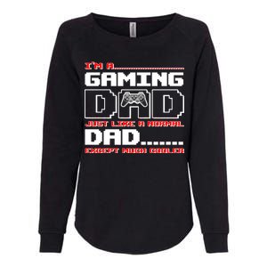 Cooler Gaming Dad Womens California Wash Sweatshirt