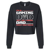 Cooler Gaming Dad Cropped Pullover Crew