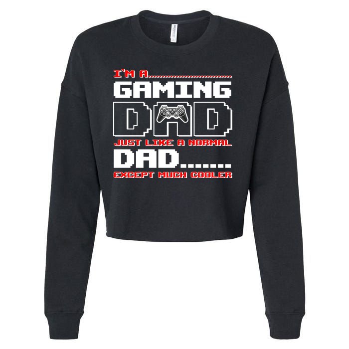 Cooler Gaming Dad Cropped Pullover Crew