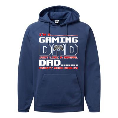 Cooler Gaming Dad Performance Fleece Hoodie