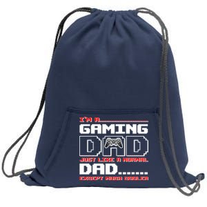 Cooler Gaming Dad Sweatshirt Cinch Pack Bag