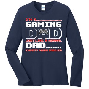 Cooler Gaming Dad Ladies Long Sleeve Shirt