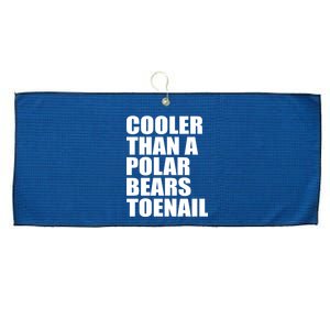 Cooler Than a Polar Bears Toenail Large Microfiber Waffle Golf Towel