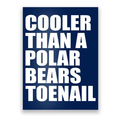 Cooler Than a Polar Bears Toenail Poster