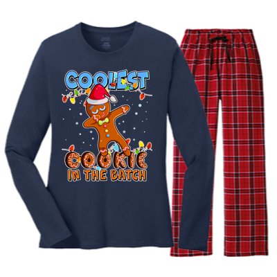 Coolest Cookie In The Batch Women's Long Sleeve Flannel Pajama Set 