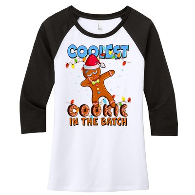 Coolest Cookie In The Batch Women's Tri-Blend 3/4-Sleeve Raglan Shirt