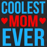 Coolest Mom Ever Hearts Adult Drive Performance Visor