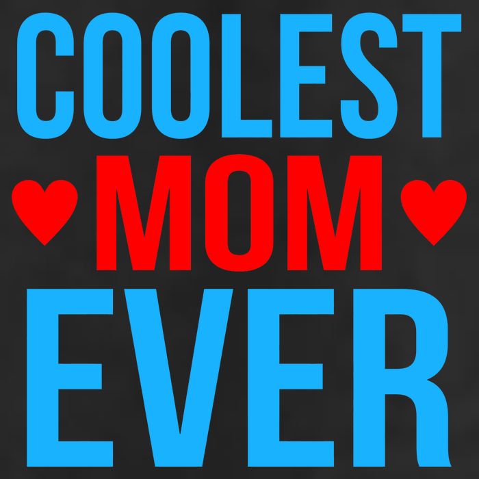 Coolest Mom Ever Hearts Adult Drive Performance Visor