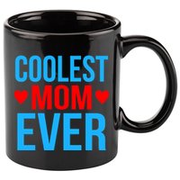 Coolest Mom Ever Hearts 11oz C Handle Ceramic Mug