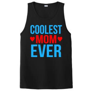 Coolest Mom Ever Hearts PosiCharge Competitor Tank