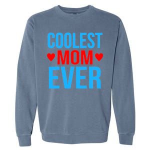 Coolest Mom Ever Hearts Garment-Dyed Sweatshirt