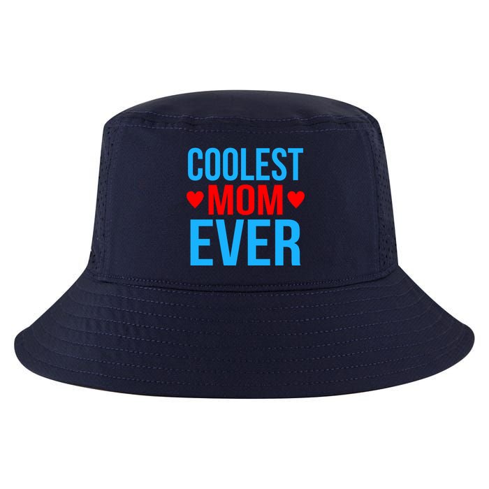 Coolest Mom Ever Hearts Cool Comfort Performance Bucket Hat