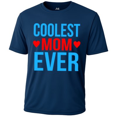 Coolest Mom Ever Hearts Performance Shirt