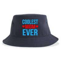 Coolest Mom Ever Hearts Sustainable Bucket Hat