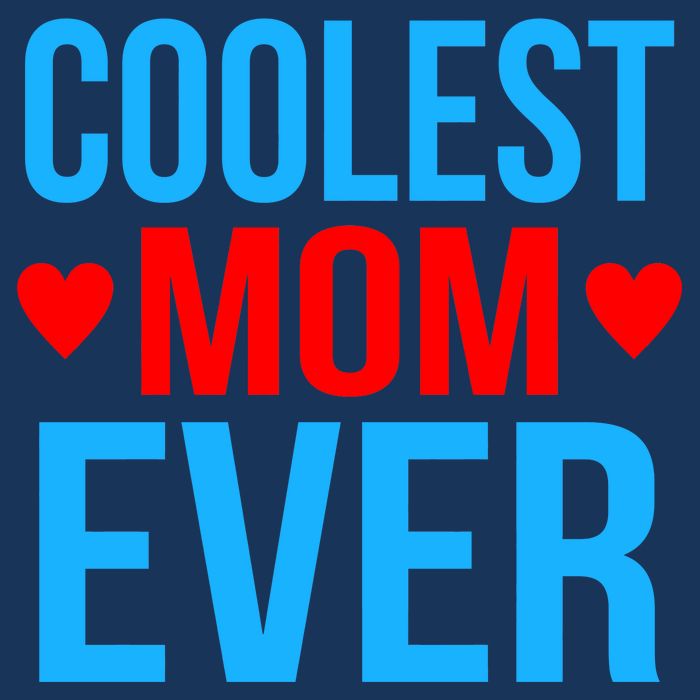 Coolest Mom Ever Hearts Flat Bill Trucker Hat