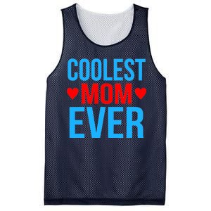 Coolest Mom Ever Hearts Mesh Reversible Basketball Jersey Tank