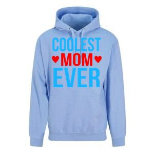 Coolest Mom Ever Hearts Unisex Surf Hoodie