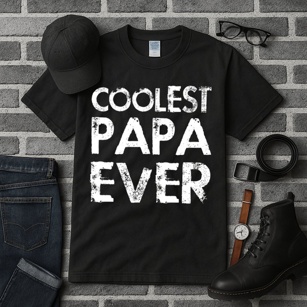 Coolest Papa Ever Tall T-Shirt