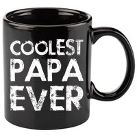 Coolest Papa Ever 11oz C Handle Ceramic Mug