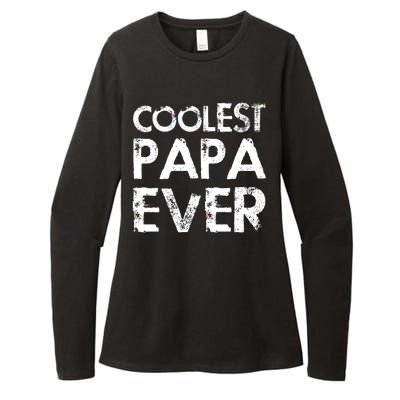 Coolest Papa Ever Womens CVC Long Sleeve Shirt