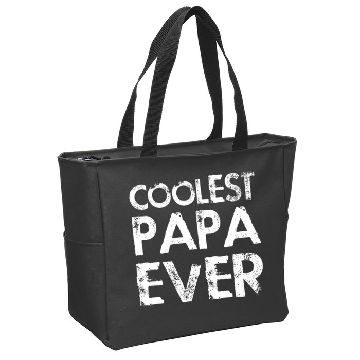 Coolest Papa Ever Zip Tote Bag