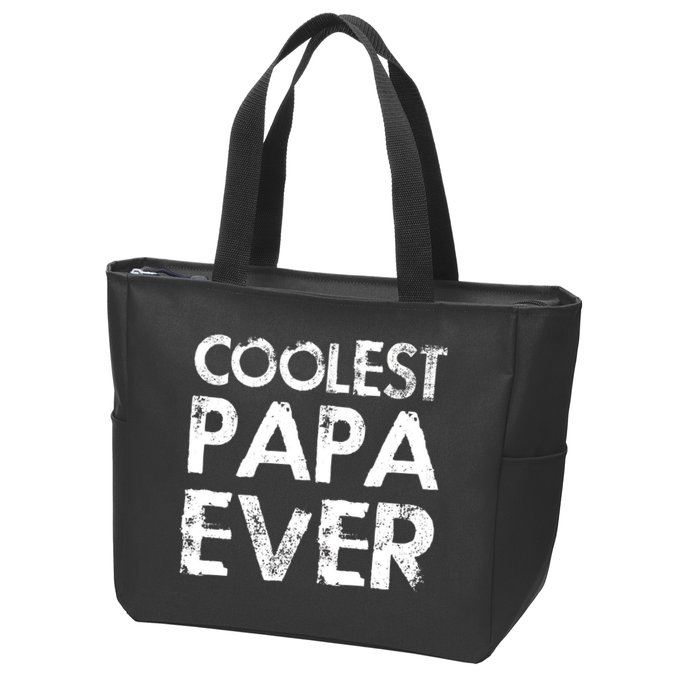 Coolest Papa Ever Zip Tote Bag
