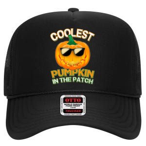 Coolest Pumpkin In The Patch High Crown Mesh Back Trucker Hat