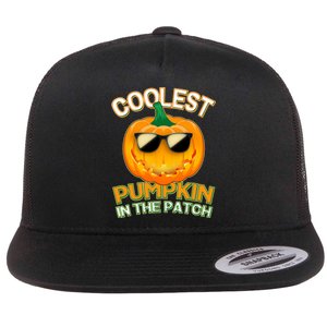 Coolest Pumpkin In The Patch Flat Bill Trucker Hat