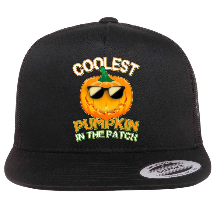 Coolest Pumpkin In The Patch Flat Bill Trucker Hat