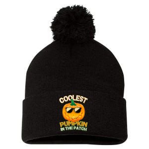 Coolest Pumpkin In The Patch Pom Pom 12in Knit Beanie