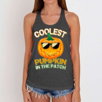 Coolest Pumpkin In The Patch Women's Knotted Racerback Tank