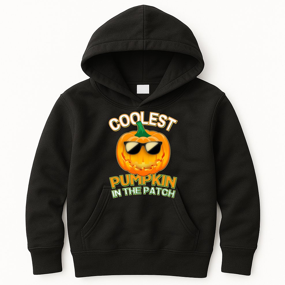 Coolest Pumpkin In The Patch Kids Hoodie