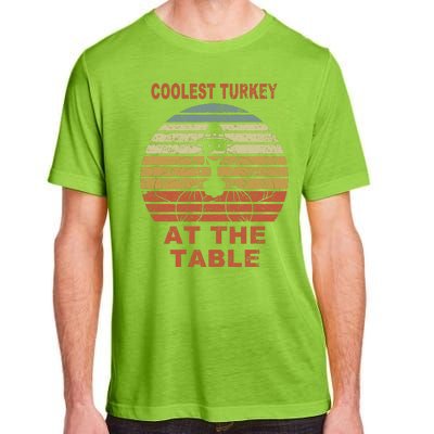 Coolest Turkey At The Table Vintage Adult ChromaSoft Performance T-Shirt