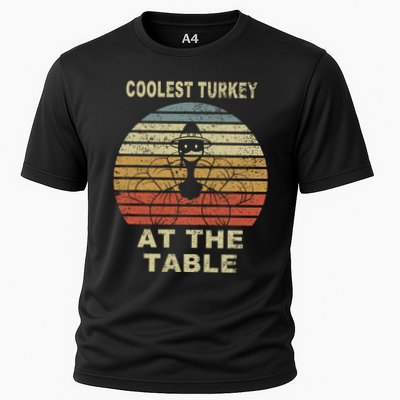 Coolest Turkey At The Table Vintage Performance Shirt