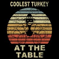 Coolest Turkey At The Table Vintage Long Sleeve Shirt