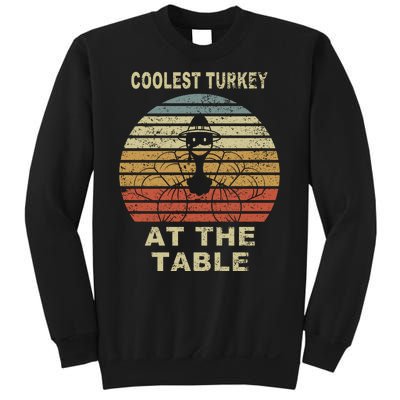 Coolest Turkey At The Table Vintage Sweatshirt