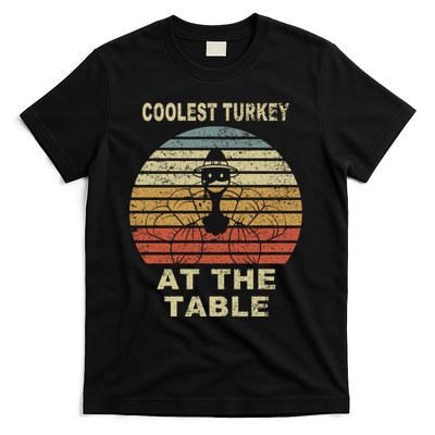 Coolest Turkey At The Table Vintage T-Shirt