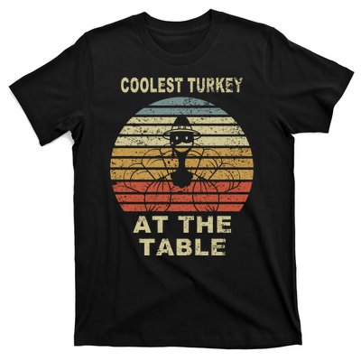 Coolest Turkey At The Table Vintage T-Shirt