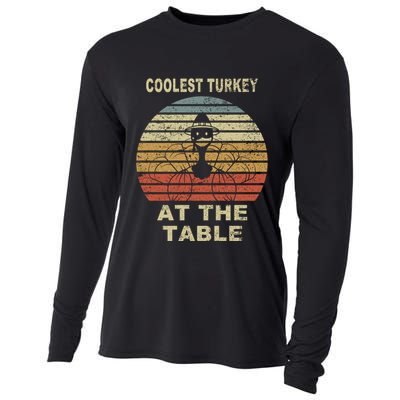 Coolest Turkey At The Table Vintage Cooling Performance Long Sleeve Crew