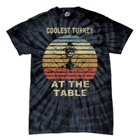 Coolest Turkey At The Table Vintage Tie-Dye T-Shirt