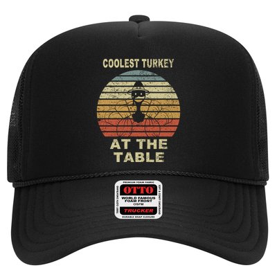 Coolest Turkey At The Table Vintage Trucker Hat
