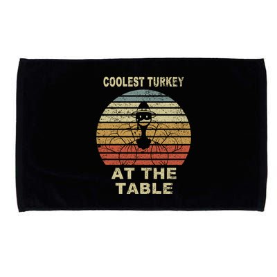 Coolest Turkey At The Table Vintage Microfiber Hand Towel