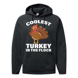 Coolest Turkey In The Flock Performance Fleece Hoodie