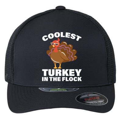 Coolest Turkey In The Flock Flexfit Unipanel Trucker Cap