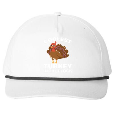 Coolest Turkey In The Flock Snapback Five-Panel Rope Hat